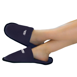 Reusable hot or cold gel slippers