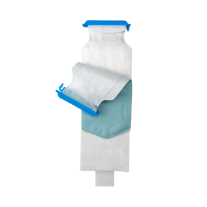 Refillable dual ice bag with clamp